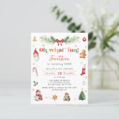 Budget Oh What Fun 1st Christmas Kleurrijke Verjaa (Staand voorkant)