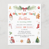 Budget Oh What Fun 1st Christmas Kleurrijke Verjaa (Voorkant)