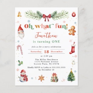 Budget Oh What Fun 1st Christmas Kleurrijke Verjaa