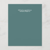 BUDGET Olifant Baby Shower Uitnodiging Safari (Achterkant)