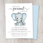 Budget Olifant Blue Baby Boy Sprinkle Invite