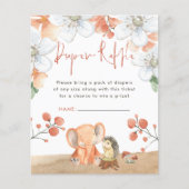 Budget Olifant Egel Luiers Verloting Baby Shower (Voorkant)