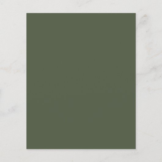Budget Olijfgroen Monogram Kranstext Trouwdag (Achterkant)