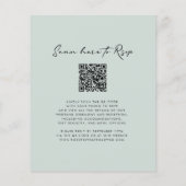 Budget Olijftak Monogram Bruiloft Uitnodigen (Achterkant)
