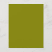 Budget Olive Green Verloving Invitation (Achterkant)