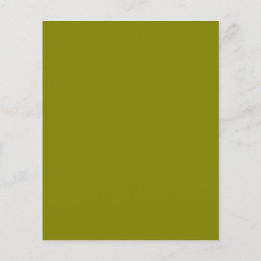 Budget Olive Green Verloving Invitation (Achterkant)