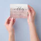 Budget/Ombre/trouwuitnodiging. Flyer (Hand)