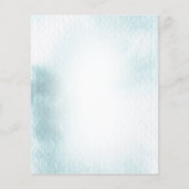 Budget Onder de Zee Baby Shower Uitnodiging Flyer (Achterkant)