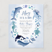 Budget Onder het Zee Ahoy Het is een Boy Baby show (Voorkant)