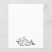 Budget Onder het Zee Zwemmen Shark Ocean Verjaarda (Achterkant)