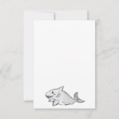 Budget Onder het Zee Zwemmen Shark Ocean Verjaarda Notitiekaartje (Achterkant)