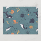 Budget onder Zee Boy Foto Birthday Party (Achterkant)