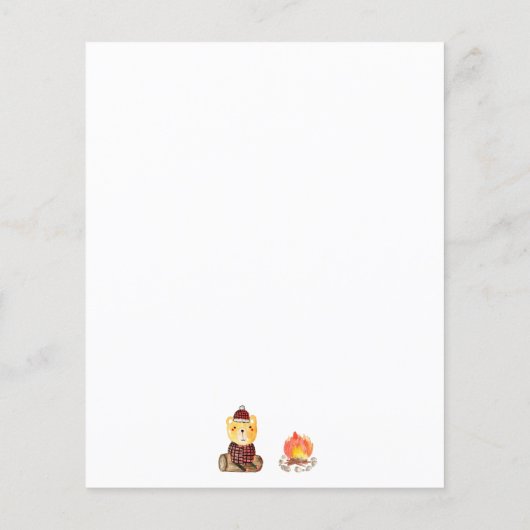 Budget ONE Happy Camper Bossen Camping 1e Verjaard (Achterkant)