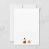 Budget ONE Happy Camper Bossen Camping 1e Verjaard Notitiekaartje (Achterkant)