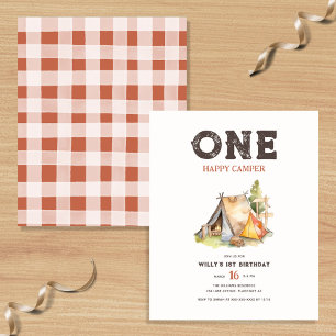 Budget One Happy Camper Woodland 1e Verjaardag Flyer