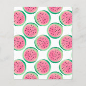 Budget One in a Melon 1e Verjaardagsuitnodiging (Achterkant)