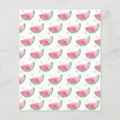 Budget One in een Melon 1st Birthday uitnodiging (Achterkant)