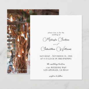 Budget One Photo Modern Vertical 9 Wedding