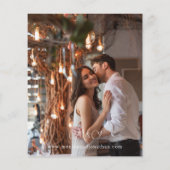 Budget One Photo Modern Vertical 9 Wedding Flyer (Achterkant)