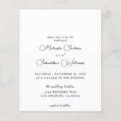 Budget One Photo Modern Vertical 9 Wedding Flyer (Voorkant)