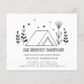 Budget Ons grootste avontuur Baby shower uitnodige (Voorkant)