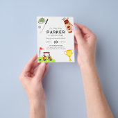 Budget Onze Kleine Golfer Bag Cart Golf Verjaardag Flyer (Hand)