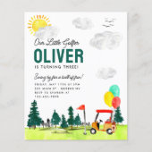 Budget Onze Kleine Golfer Cart Club Golf Verjaarda (Voorkant)