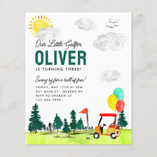 Budget Onze Kleine Golfer Cart Club Golf Verjaarda