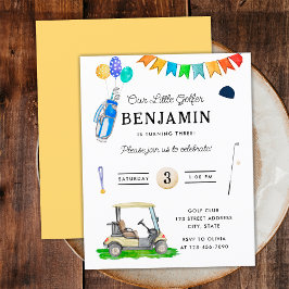 Budget Onze kleine golfer geel Kinder golfverjaard