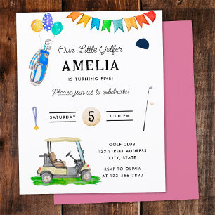 Budget Onze Kleine Golfer Roze Kar Golf Verjaardag