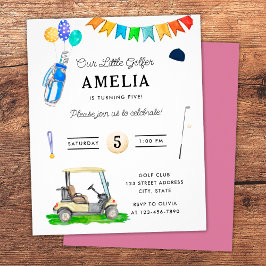 Budget Onze Kleine Golfer Roze Kinderen Golf Verja Flyer