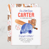 Budget Onze Kleine Rookie Helm Honkbal Verjaardag (Voorkant / Achterkant)