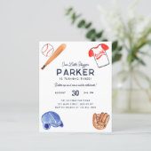 Budget Onze Kleine Slugger Bat Baseball Verjaardag (Staand voorkant)