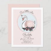 BUDGET Onze kleine uitnodiging voor Cutie Pink Swa (Voorkant / Achterkant)