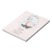 BUDGET Onze kleine uitnodiging voor Cutie Pink Swa Notitieblok (Linkerzijde)