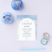 Budget op Cloud Nine Bridal Shower Uitnodiging Flyer (Enkel)