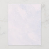 Budget op Cloud Nine Bridal Shower Uitnodiging Flyer (Achterkant)