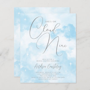 Budget op Cloud Nine Dreamy Blue Vrijgezellenfeest