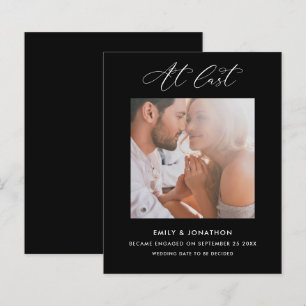 Budget op laatste kalligrafie Foto Verloving Black