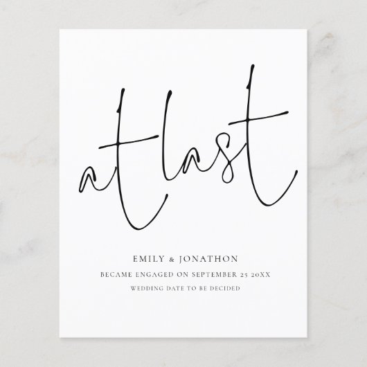 Budget op laatste Verloving van de Foto van het Ma (Voorkant)