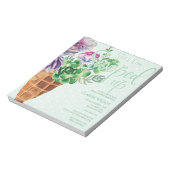 BUDGET Opgetrokken Groen Vrijgezellenfeest Uitnodi Notitieblok (Linkerzijde)