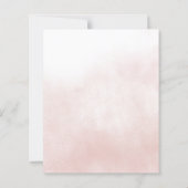 Budget Orange Floral Fall Wedding Invitation (Achterkant)