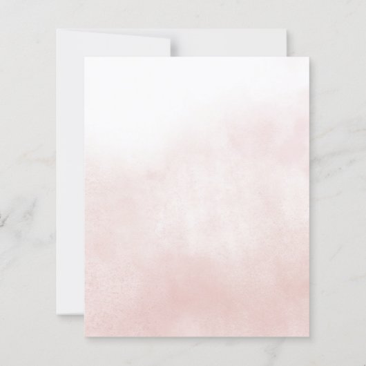 Budget Orange Floral Fall Wedding Invitation (Achterkant)