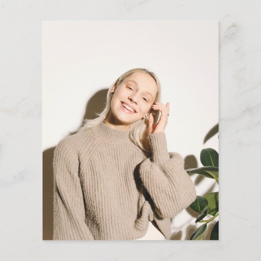 Budget Oranje Blush Photo Gradution Party nodigt u (Achterkant)