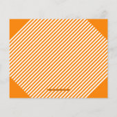 Budget Oranje Bold Graduparty Uitnodiging (Achterkant)