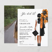 Budget Oranje foto Ze deed het Afstuderen (Voorkant / Achterkant)