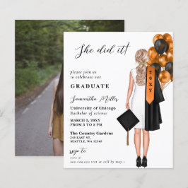 Budget Oranje foto Ze deed het Afstuderen