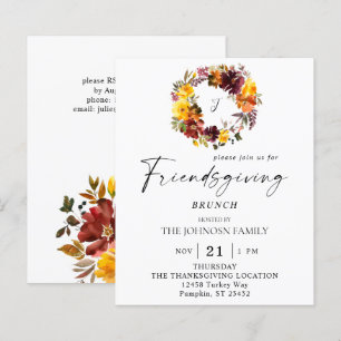 Budget Oranje & Geel Bloemige Friendsgiving Krans