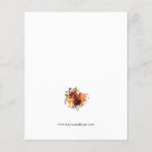Budget Oranje & Geel Gold Herfst 2 Floral Wedding (Achterkant)