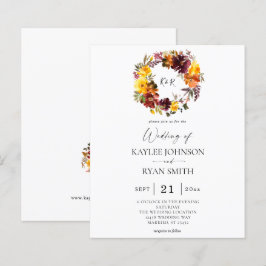 Budget Oranje & Geel Gold Herfst 2 Floral Wedding